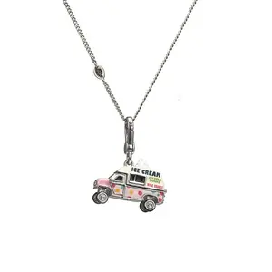 Retro Red Car Bag Charm, Openable Surprise Locket Pendant, 18K Gold Plated Brass, DIY Multi-use Jewelry, Aesthetic Vintage Car Accessory, Unique Gift for Her, Bag Charms