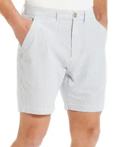 7" Cotton Oxford Stripe Short In Army