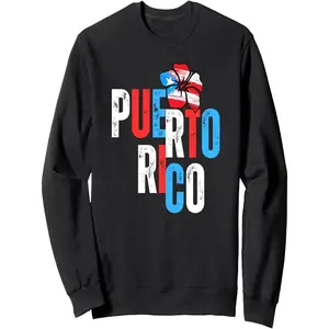 Puerto Rico Amapola Flower Boricua Flag Rican Culture Roots Sweatshirt Womenswear Hoodie Casual Tops sweatshirts comfort hoodies