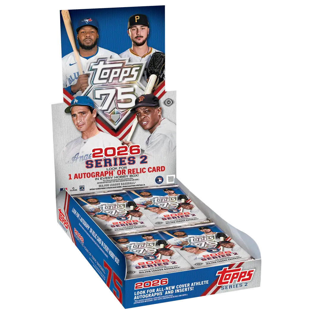 2026 Topps Series 2 Baseball Hobby Box - May Contain Redemption Cards, Autograph or Relic Card, Cover Athlete Autographs