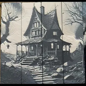 Haunted House 3D printed bookmark