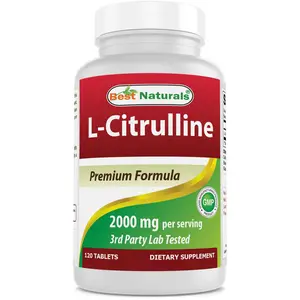 Best Naturals L-Citrulline 2000mg/Serving 120 Tablets Supplement Edible Dietary Fitness Healthcare Vitamin