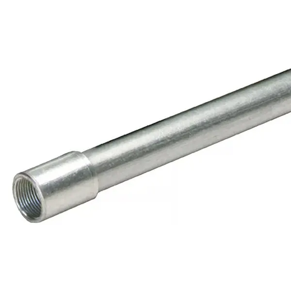 Get reliable protection for your wiring with the Allied Moulded 1/2 in. D x 10 ft. L Galvanized Steel Electrical Conduit for IMC, available now!