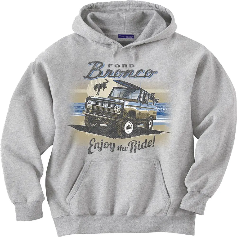 Women's Stylish Fashion Long Sleeve Bronco Off-Road Truck Graphic Hoodie - Vintage SUV Enthusiast Tops, Casual Car Pullover, Birthday Gift for Men