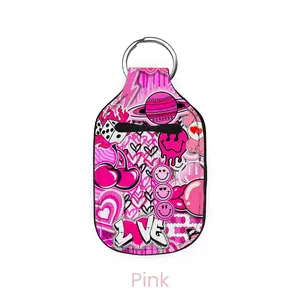 abbyrose Graffiti Hand Sanitizer Holder Pink