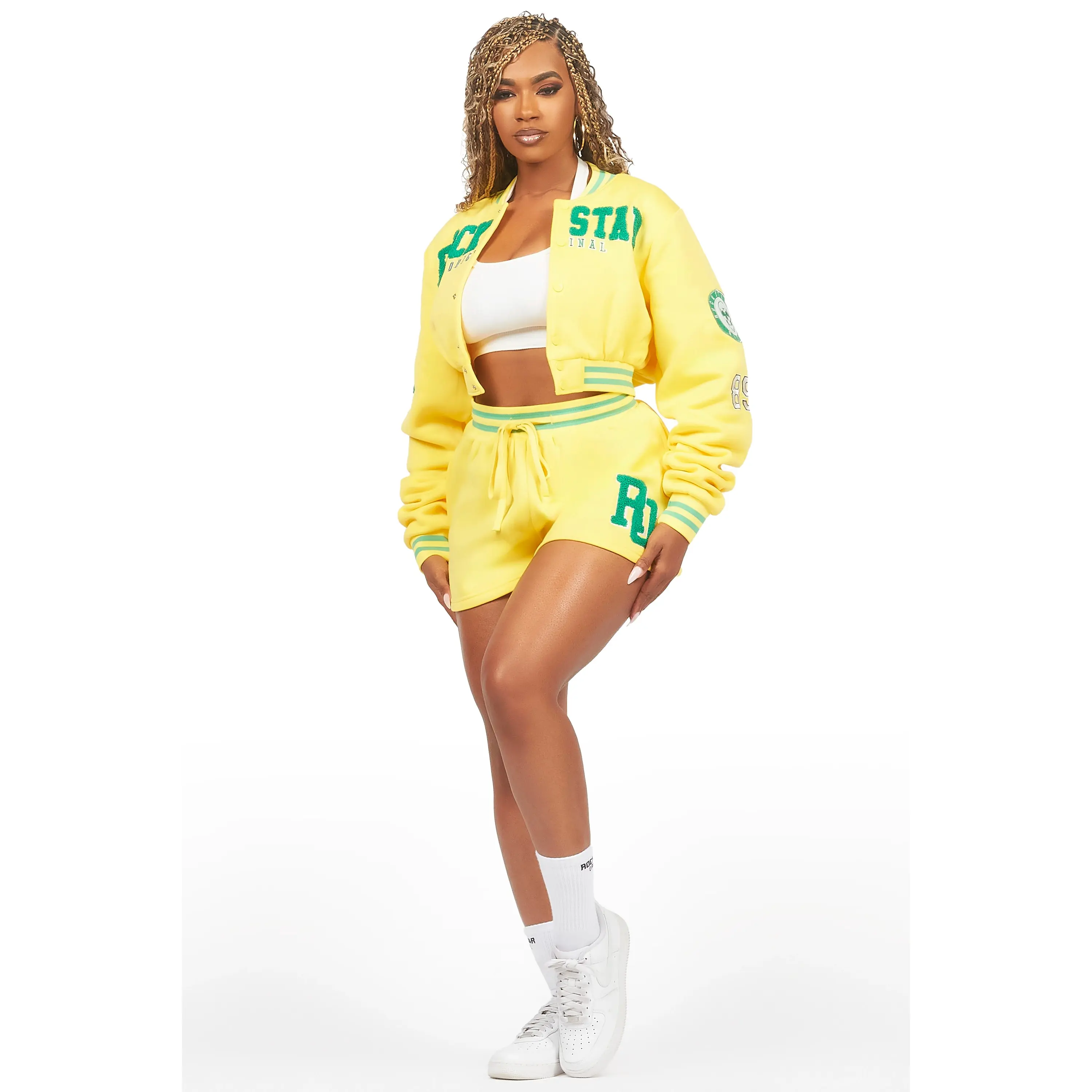 Esmeralda Yellow Varsity Short Set