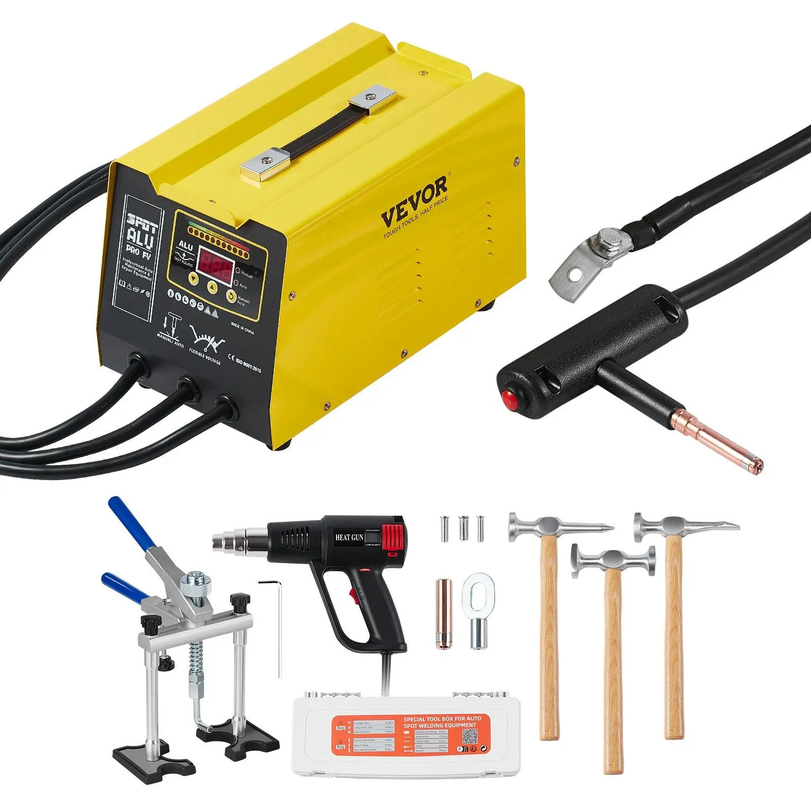 VEVOR 300W Spot Welder - Handheld Welding Machine, Dent Puller Stud Welder Kit for Car Body Repair, Father's Day Gift, Handheld Welder Machine