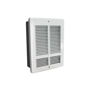 212 MAIN Modern Wall Mount Electric Heater, 240V Dual Wattage 600-1200W, Nichrome Coil for Instant Heat, Quick Set Tab, White