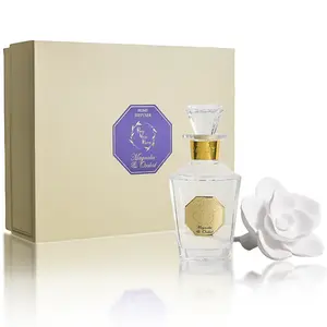 Magnolia Orchid Ceramic Flower Reed Diffuser Gift Set – 200ml Handmade Home Fragrance, Elegant Ceramic Art & Perfect Gift for Her