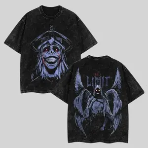 Statue of God No Limit Graphic Tee - Solo Leveling Oversized Vintage Anime T-Shirt Perfect Trendy Gift for Fans of Epic Anime Style