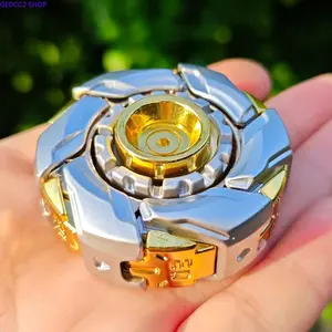 Metal Fidget Spinner Toy – Open Armor Design Stress Relief Hand Spinner, Durable Metal Finger Spinner for Adults, Anxiety Relief Focus Toy, Cool Gadget for Daily Relaxation
