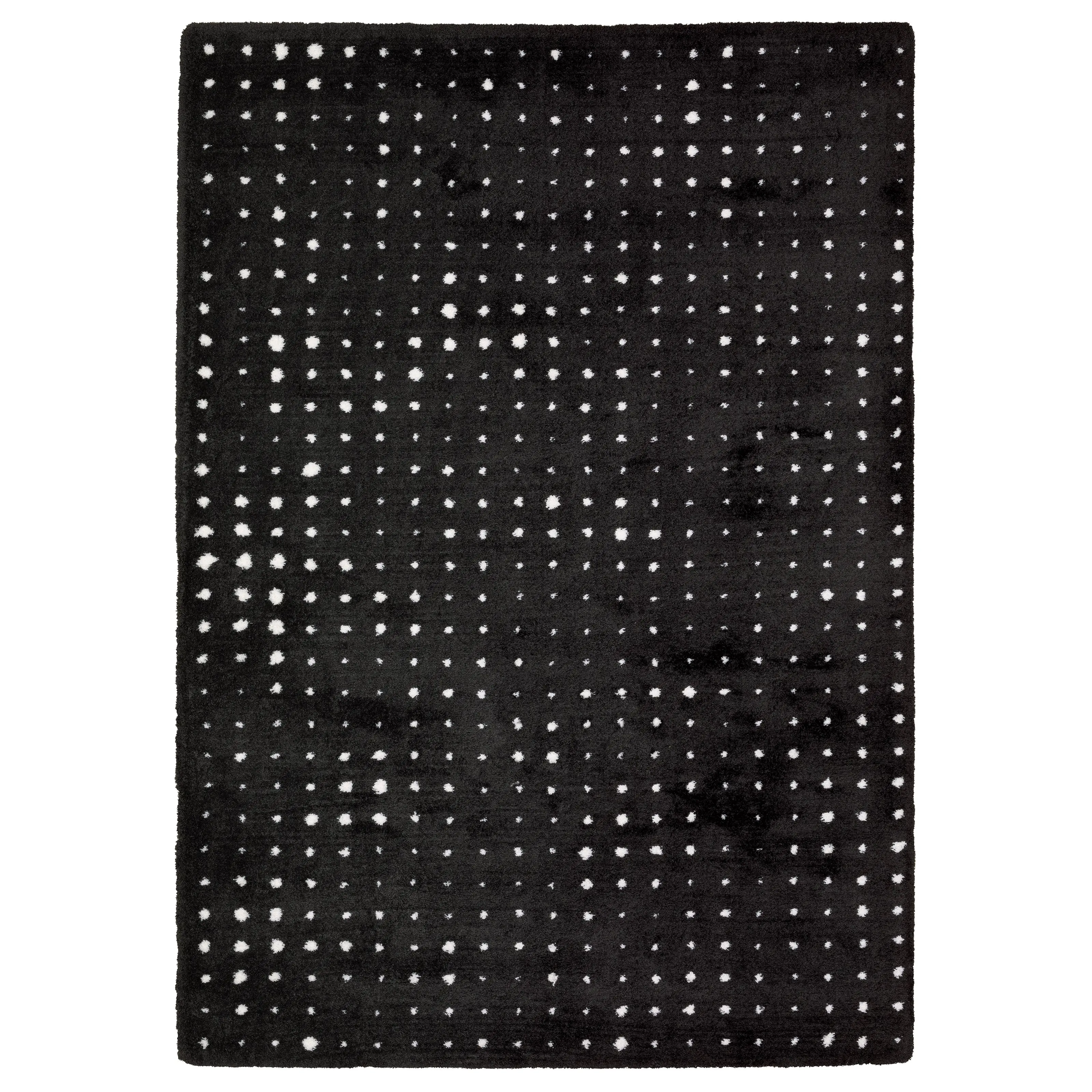 Oriental Weavers Galileo GAL04 Black Ivory Industrial Machine Woven Rug