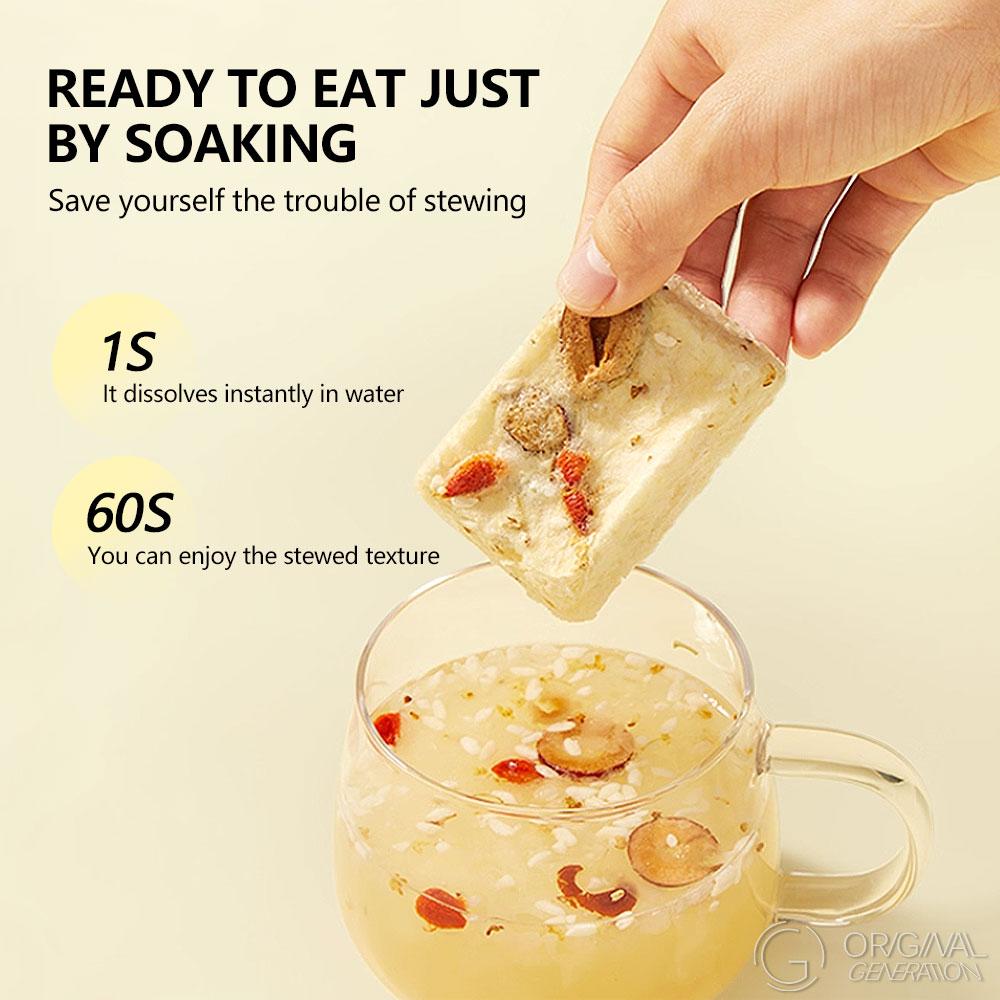 Sweet Soup with Osmanthus, Tremella and Rice Wine 90g（ 6pcs×15g）With Osmanthus，Snow Fungus，Rock Sugar，Jujube，Wolfberry,Sticky Rice