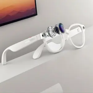 Gradient AI Smart Glasses, Multifunctional Smart Glasses, 2MP HD Cameras, 1080P Anti-Shake Video Recording, 3 Lens(Sunglasses + Anti Blue Lens) for Travel Sports Video Recording, Hands-free BT Calling, AI Translation, Object Recognition