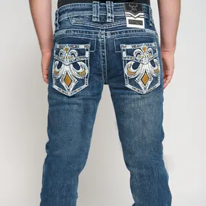 ARYA JEANS- MEDIUM BLUE STYLE 08 QUALITY WESTERN JEANS Fitted Mid Waist All Seasons 100% Cotton Spandex Below the Ankle Plain Design