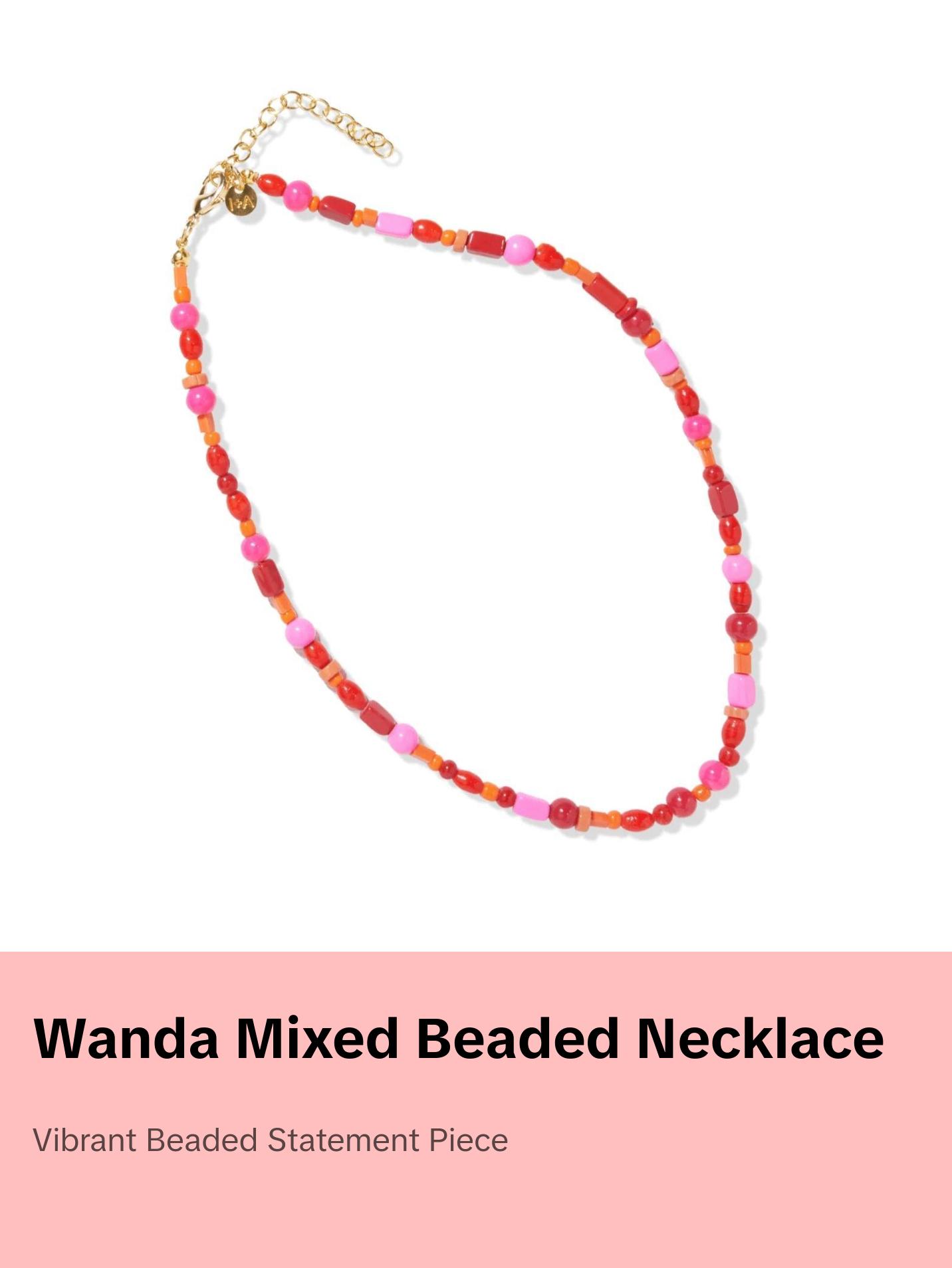 Wanda Multi Mixed Beaded Necklace