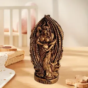 Classic Goddess Lilith Resin Statue, Freestanding Mythological Artwork for Pagan Altar, Indoor & Outdoor Decor - No Electricity Needed, Ideal for Holidays & Year-Round Decor