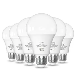 LED Light Bulbs 60 Watts Equivalent,9W E26 Base Non-Dimmable,900 Lumen Standard LED Bulb,Perfect for Bedroom and Living Room Lighting, 6 Pack