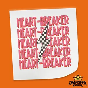 Heart Breaker Design - Valentine's Day DTF Heat Transfer Sheet