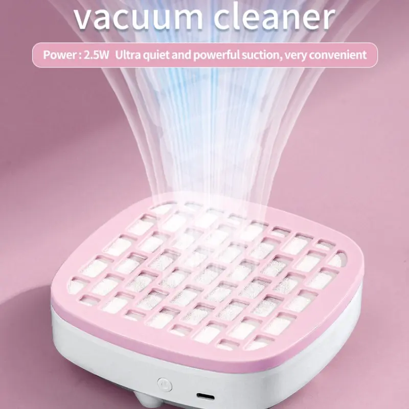 Portable Nail Dust Collector, Reusable Filter Vacuum Fan, Ideal for Acrylic Nails, Manicure, Nail Care, Nail Art, Salon, Home, Training Courses, Beginner Friendly