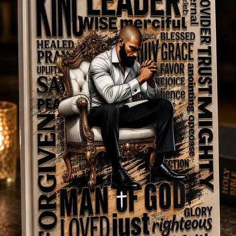 Man Of God UV DTF Journal Transfer