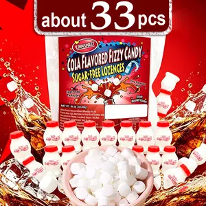 Cola Flavored Fizzy Candy, Sugar-Free Sour Soda Pop Candy, Fun Bubbly Cola Candy for Kids, Birthday Parties, Candy Buffet, Treat Bags, Party Favors & Snacks Candy