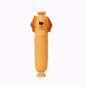 The Ultimate Stress-Relief Tool for Solo Dogs: Our High-Quality, Sound-Making Latex Sausage Dog Toy is Built to Last, Providing Hours of Interactive Fun That Alleviates Boredom and Loneliness While Simultaneously Offering a Robust Surface for Essential Te