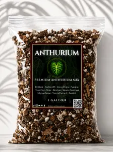 Anthurium Mix — Chunky Epiphytic Potting Mix for Anthurium | Maximum Aeration & Drainage