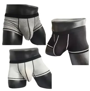 Thin Breathable Cotton Men Boxer Shorts Trendy Print Male Boxer Knickers Seamless Men's Underwear Comfort 3D-Pouth Men's Briefs