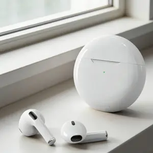 New Bluetooth-compatible Earphones, Earbuds, True Wireless In-Ear Bluetooth-compatible Headphones, Compatible with All Smartphones, Stereo Sound Design, Magnetic