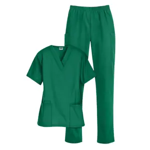 Emerald Green 2-Piece Scrub Set | Comfortable & Durable Medical Uniform for Nurses & Healthcare Workers