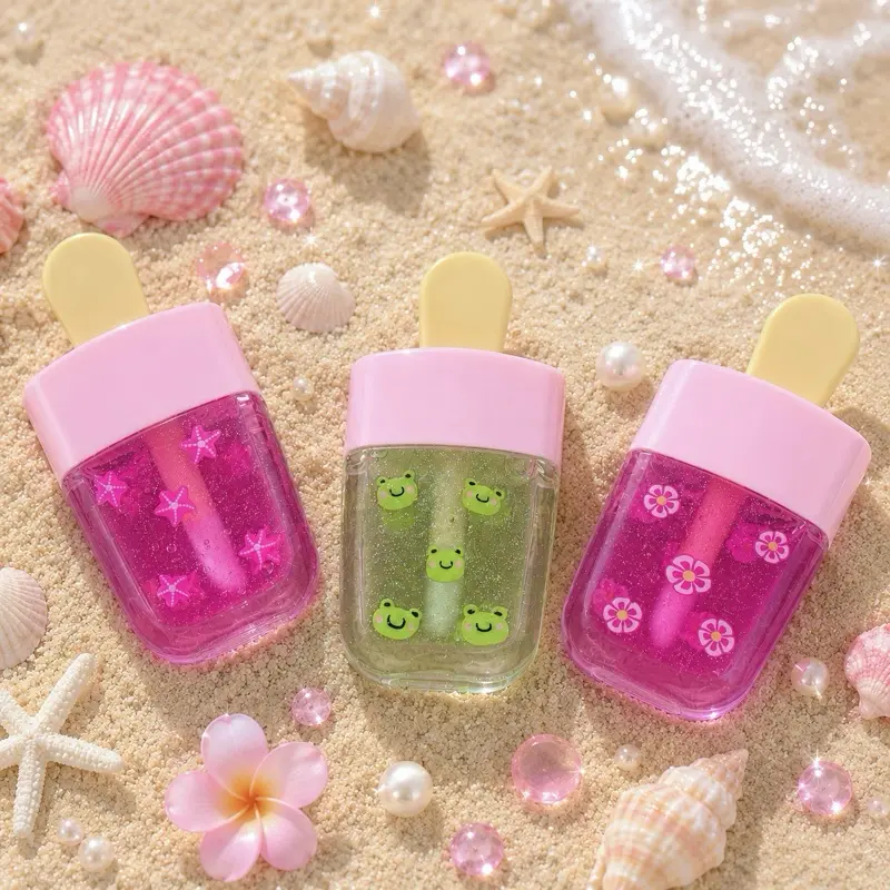 Popsicle Lip Gloss, Perfect For Kids, Non-sticky Lipgloss