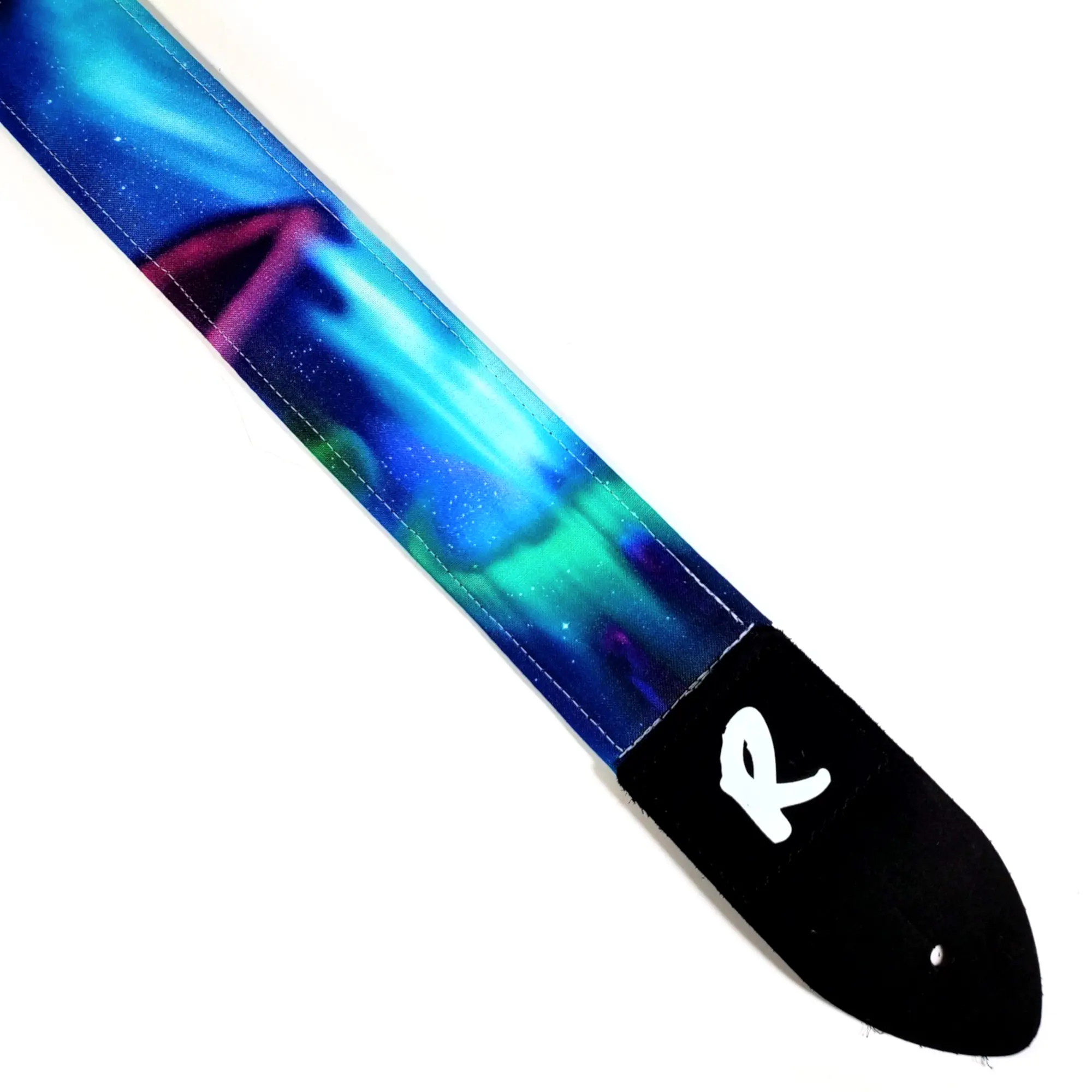 Aurora Borealis Guitar Strap - Northern Lights Guitar Strap - Double Padded -