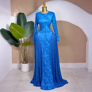 Women's  Ruched Sheer Mesh Dress, 2025 Elegant Long Sleeve Long Mesh Dress for Party Banquet, Ladies Summer Clothes, Fall, Casual Womenswear