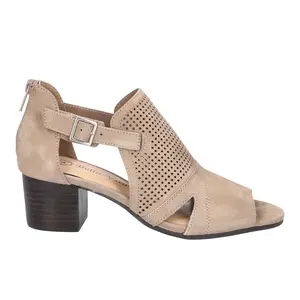 Bella Vita Womens Illiana Cut-Out Block Heeled Casual Sandals Casual Mid Heel 2-3" - Beige