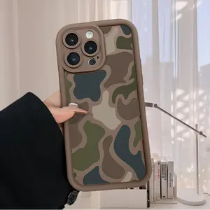 Classic Camouflage Case for iPhone 17 Air 16 Pro Max 15 Plus 14 13 12 11 XS XPocket-Friendly Shockproof Silicone Protective Softcase