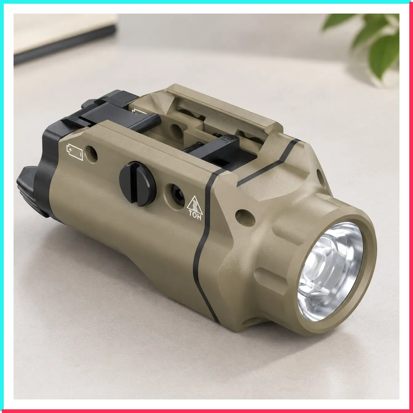 Pistol Flashlight Weapon Light 1500 Lumen Tactical Handgun Light