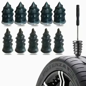 10/30 Tire Repair Plugs, Tire Repair Kit, Tire Repair Tools, Universal Puncture Repair Tool for Cars, Motorcycles, Trucks, Scooters, and Bicycles, Durable and Easy to Use