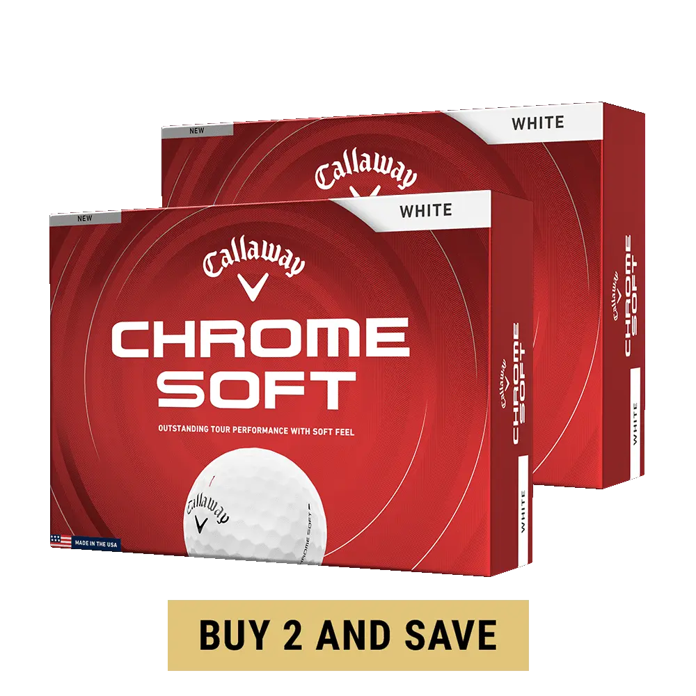 Callaway Golf Chrome Soft 2 Dozen Golf Balls in White
