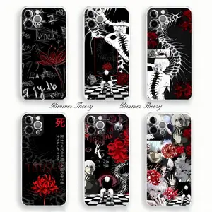 Hot Anime Tokyo Ghoul Kaneki Ken Transparent Phone Cases For iPhone 17 Promax Pro Air 16 Plus 15 14 13 12 11 Unique Artistic Shockproof Protective Cover Gift For Birthday Christmas Halloween
