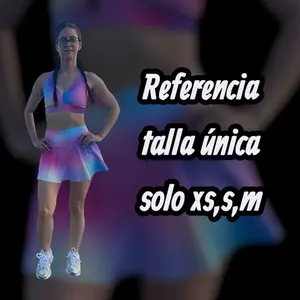D'Dreams Fitness Set - Dress with Shorts Underneath - Very Cool Fabric for Gym - Exclusive Design - Reinforced Stitching - Compression Effect - Durable Colors - Comfortable Fit - Referencia talla única solo xs,s,m