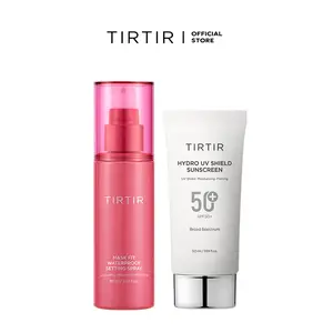 [TIRTIR Official Store] Lock & Block Duo – Longwear Water Proof Setting Spray & Lightweight Sunscreen for All-Day Glow Daily Makeup