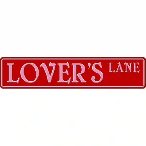 Lovers Lane Street Sign Novelty Metal Street Sign