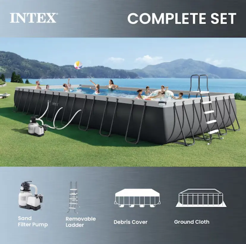 Intex 32x16x52 Above Ground Pool w/Pump Cover Ladder Intex 32x16x52 Above Ground Pool w/Pump Cover Ladder
