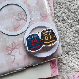 Hollander & Rosanov Phone Grip, Heated Rivalry Grip For Fans, Trendy Kindle Grips, Special Gift For Her sticky Wireless Charging Car Mount MagSafe PopGrip with Kickstand love handle pop socket magnetic