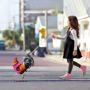 Pet Harness Vest for Small Dogs & Cats, Comfortable Breathable Adjustable Leash, Outdoor Walking Chest Strap for Poultry Duck Goose