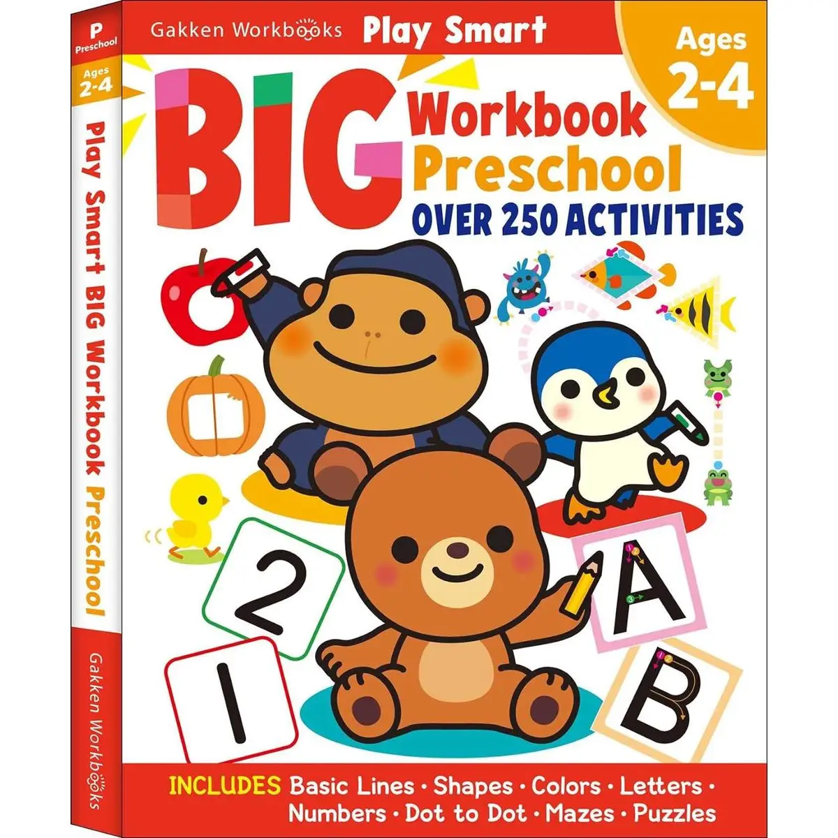 Play Smart Big Workbook Preschool Ages 2-4: Over 250 Activities Paperback – August 22, 2023