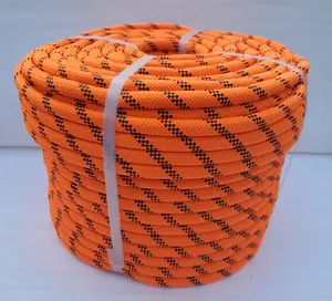 9/16" x 300ft Premium Heavy Duty High Force Strength Double Braided Industrial Static Climbing Rigging Repelling Tree Mechanical Advantage Pulling Snatch Block Pulley Tower Anchor Bull Caving Boating Swing Polyester Rope