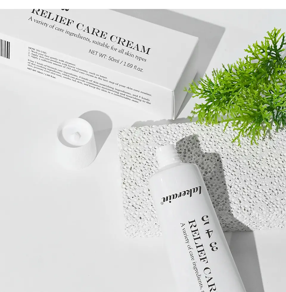 LAKERAIN Relief Care 345 Cream - 1.69 Fl Oz Daily Hydrating Moisturizer with Niacinamide & Panthenol, Calming Hydrate & Lock in Moisture for All Skin Types Soothing Recovery