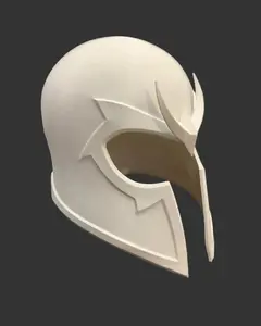 DIY Magneto Helmet Base - 3D Printed PETG White for Cosplay